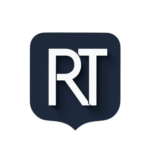 sophisticated business logo with 'rt' photoroom