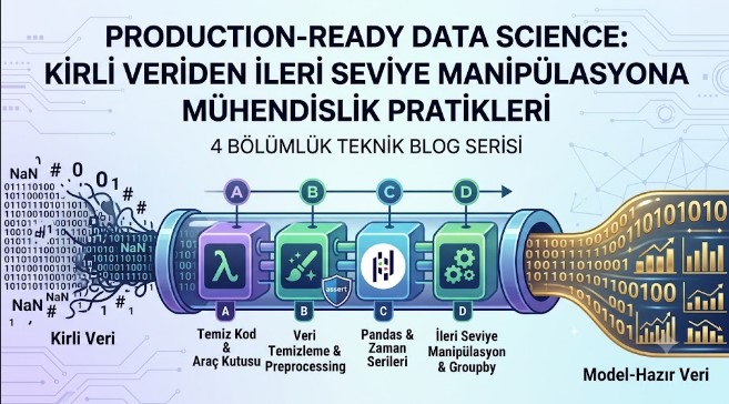 PRODUCTION-READY DATA SCIENCE: KİRLİ VERİDEN İLERİ SEVIYE MANİPÜLASYONA MÜHENDİSLİK PRATİKLERİ screenshot 1